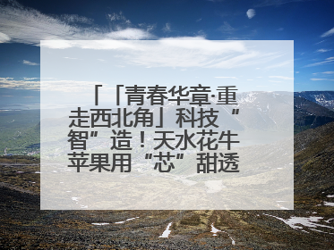 「青春华章·重走西北角」科技“智”造！天水花牛苹果用“芯”甜透你的味蕾